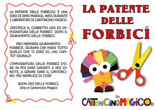 LA PATENTE DELLE FORBICI - CARTONCINO MAGICO